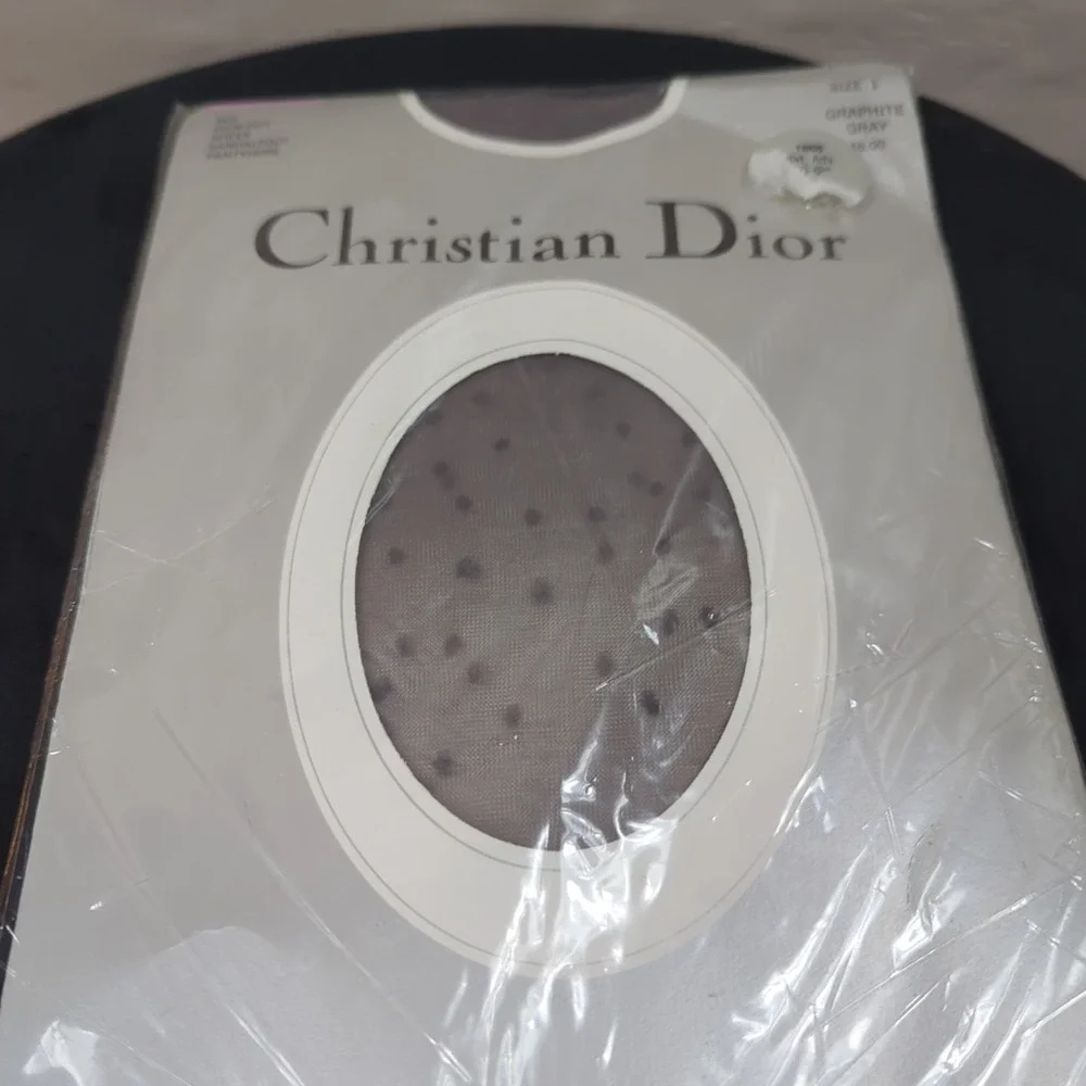 Christian Dior Dot Sheer Pantyhose - Size 1‎  /Nylon / Made in USA